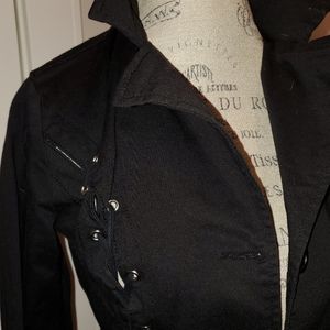 ROYAL BONES BLACK STUDDED /LACE JACKET